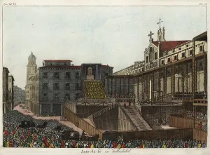 Antico: Auto da fe execution held in Valladolid, 1559