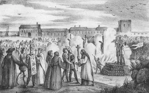 Heretic: An auto da fe at the time of the Inquisition