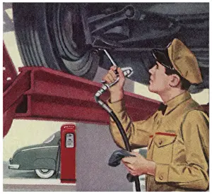 Friction: Auto Mechanic Oils Car