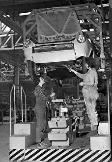 Boleslav: Auto plant - assembly line - Skoda MB 1000