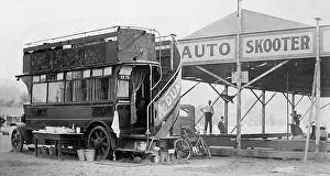 Dodgems: Auto Skooter dodgems fairground ride, probably 1920s