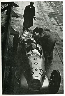 Avus: Auto-Union at a pitstop on Avus track, Berlin, Germany