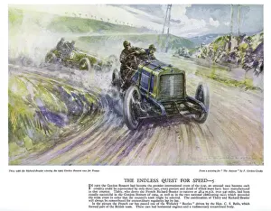 Autocar: Autocar Poster -- Gordon Bennett race