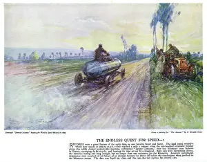 Beater: Autocar Poster -- Jenatzy beating speed record