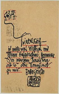 Lederer: Autographic postcard