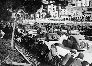 Rallye: The automobile rallye in Monte Carlo
