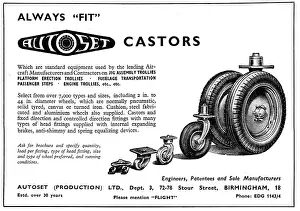 Castors: Autoset Ground Equipment Castors