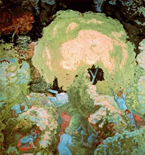 Nabis: Autumn: the fruit harvester, by Pierre Bonnard