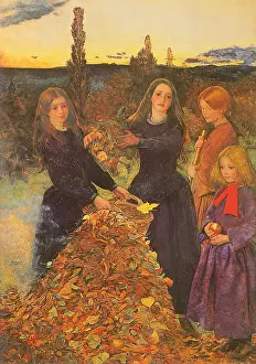 Millais: Autumn Leaves, by J E Millais