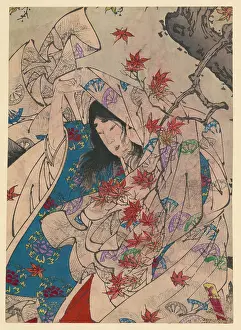 Sumiyoshi: Autumn moon over Sumiyoshi