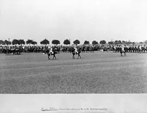 Solemnly: Autumn parade in Berlin, 1899
