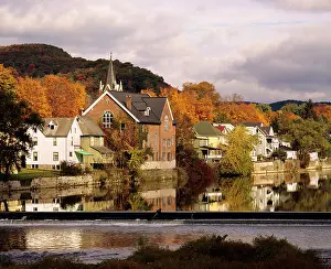 Allegheny: Autumn Scene American Small Town