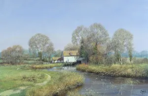 Stow: Autumn Mill scene, Suffolk – water mill