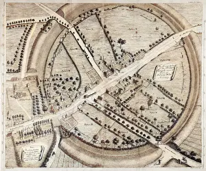 Ditches: Avebury - William Stukeley Map