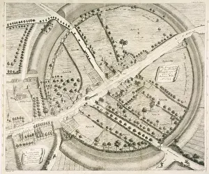 Ditches: Avebury - William Stukeley Map