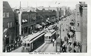 Calgary: Eight Avenue looking East, Calgary, Alberta, Canada