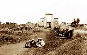 Sphinxes: Avenue of Sphinxes, Karnak, Egypt, 1850s by Francis Frith