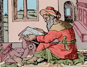 Averroes: Averroes (1126-1198). Andalusian Muslim polymath. Portrait