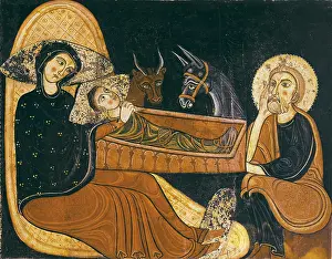 Temperas: Avia, master of (120- ). Altar Frontal from Avia