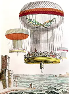 Technics: aviation, balloon, phantasy project, French soldiers