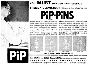 Riveting: Aviation Developments. Avdel Riveting System. Pip-Pins