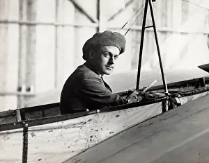 Mander: Aviation - L H Mander in a Bleriot XI