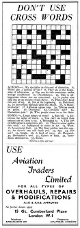 Crossword: Aviation Traders Crossword