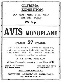 Avis: Avis Monoplane 60 HP Passenger Carrying Type