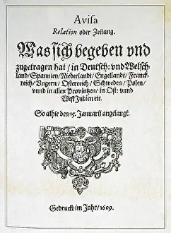 Journals: Avisa, Relation oder Zeitung