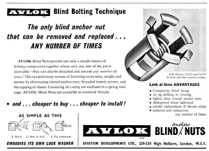 Riveting: Avlok Aviation Developments. Avdel Riveting System. Pip-Pins