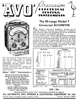 Winder: AVO Electrical Testing Equipment 1952 - AvoMeter