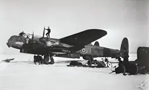 Snowed: Avro 683 Lancaster B-1