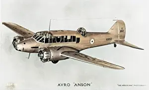 Anson: Avro Anson British twin engine aeroplane