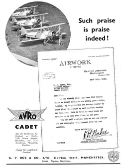 Airwork: Avro Cadet Airwork