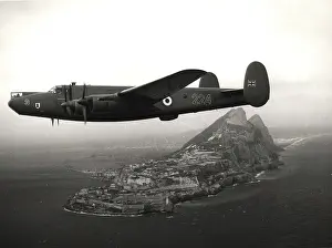 Shackleton: Avro Shackleton MR2 WL751 overflying the Rock of Gibraltar