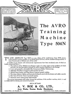 Landplane: Avro Training Landplane 504 N
