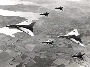 Escorted: The two Avro Vulcan prototypes VX770 and VX777