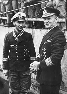 Doenitz: Awarding of the Knight's Cross to Herbert Wohlfahrt by Vice