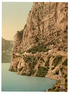 Axenstrasse: Axenstrasse, general view, Lake Lucerne, Switzerland