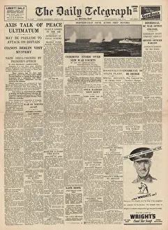 Ultimatum: Axis powers talk of peace ultimatum