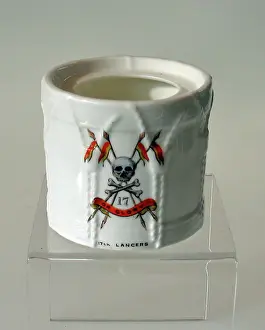 Aynsley: Aynsley China Model of a Drum - WWI