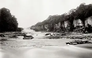 Wensleydale: Aysgarth Waterfall, lower fall, Wensleydale, Yorkshire