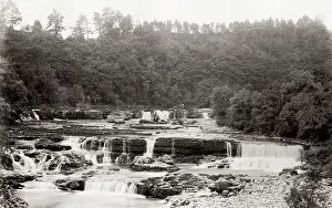 Wensleydale: Aysgarth Waterfall, upper fall, Wensleydale, Yorkshire