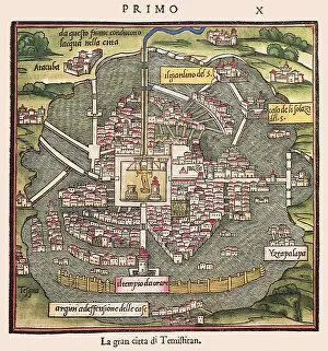 Tenochtitlan: Aztec Capital with Water 1528