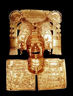 Represented: Aztec god of the dead, Mitlantecuhtli, represented