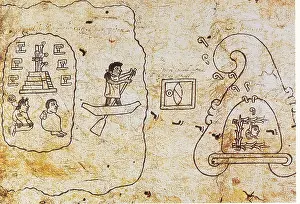 Tenochtitlan: Aztec Journey from Aztlin, Codex Boturini, 16th Century