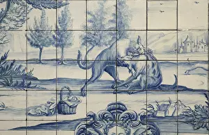 Fora: Azulejos, Monastery of Sao Vicente de Fora, Lisbon, Portugal