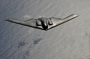 Nort: B-2 stealth bomber in flight over the Pacific ?