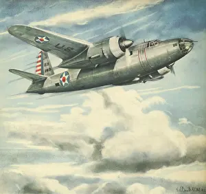Speeding: B-26 Bomber in Clouds