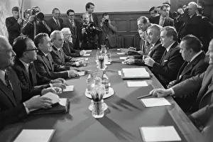 Cssr: B. Chnoupek visiting USSR